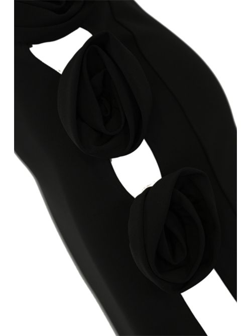 Gonna lunga con rose Nero NO SECRETS | 251NS213LIQUIRIZIA